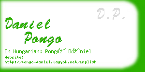 daniel pongo business card